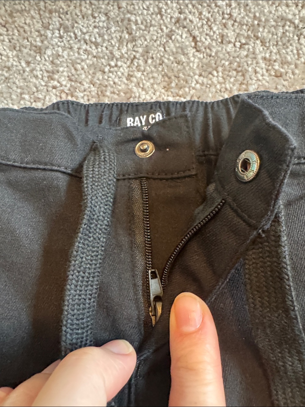 Bay co apparel kids Black Drawstring Jogger Pants - Picture 2 of 4
